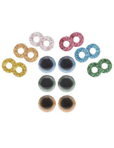 Rico Design Glitter Veiligheidsogen 12 mm